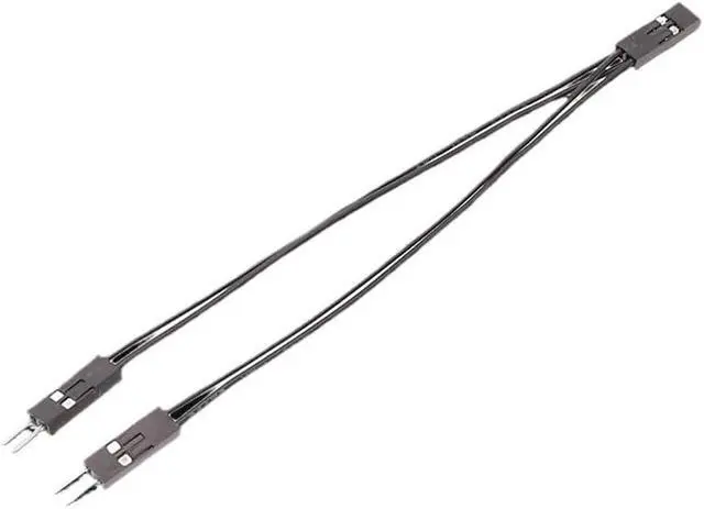 Alt view image 5 of 7 - KUNSR Terminal Wire 2.54mm Single Female to Male 10cm 2 Pins for PC Motherboard Power SW/Reset HDD Hard Drive(10PCS)