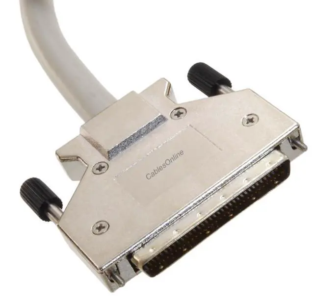 Alt view image 2 of 4 - CablesOnline 3ft SCSI-3 (HPDB68) Right-Angle Male to (HPDB68) 68-Pin Male Cable, SC-3303R