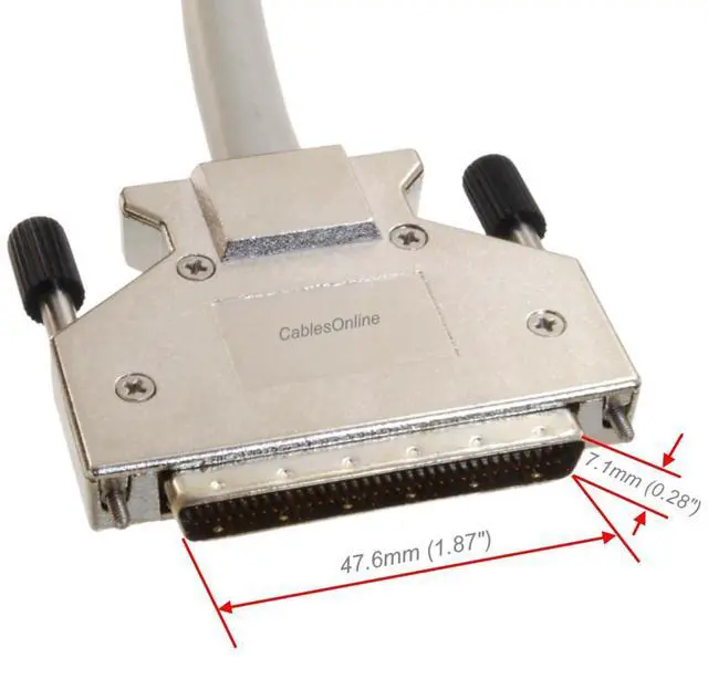 Alt view image 4 of 4 - CablesOnline 3ft SCSI-3 (HPDB68) Right-Angle Male to (HPDB68) 68-Pin Male Cable, SC-3303R
