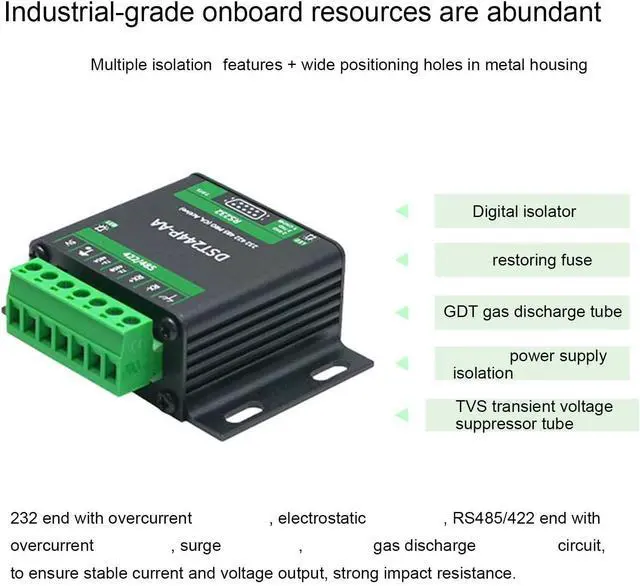 Alt view image 2 of 7 - Isolated USB to RS232 485 422 Converter Adapter SP3232 SP3485 Control with Stable Transmission for Industrial Use/4141