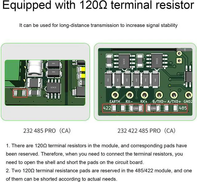 Alt view image 7 of 7 - Isolated USB to RS232 485 422 Converter Adapter SP3232 SP3485 Control with Stable Transmission for Industrial Use/4141