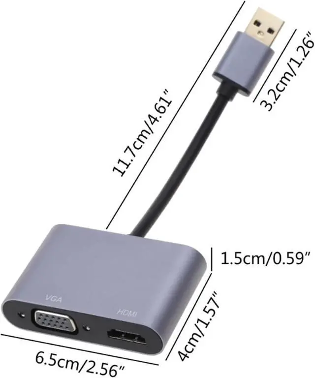 Alt view image 4 of 4 - USB to Adapter USB Type C to Dual Splitter Converter Drop Shipping