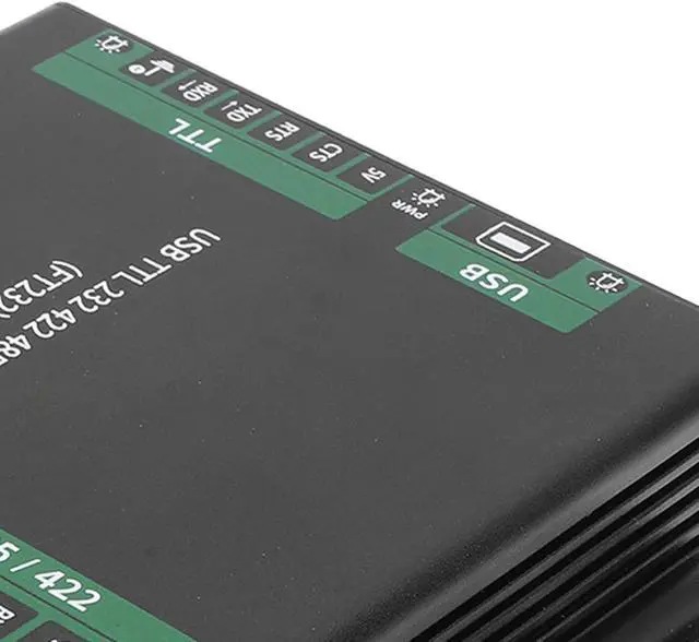 Alt view image 6 of 7 - Aramox USB to RS232 485 422 TTL Converter, Aluminum Alloy Serial Adapter, 9 in 1 Isolated Design, 0 to 2 Mbps Data Transfer, for Industrial Control PLC Debugging
