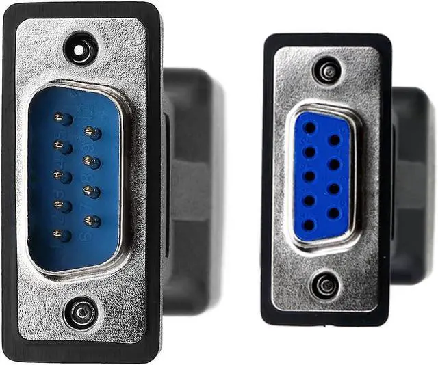 Alt view image 2 of 7 - RJ45 to RS232,COOSO DB9 9-Pin Serial Port to RJ45 Female Cat5e/6 Ethernet LAN Adapter,DB9 Male and Female 3pairs