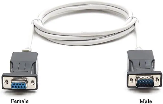 Alt view image 6 of 7 - RJ45 to RS232,COOSO DB9 9-Pin Serial Port to RJ45 Female Cat5e/6 Ethernet LAN Adapter,DB9 Male and Female 3pairs