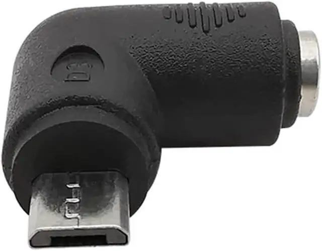 Alt view image 2 of 5 - 2/5/10Pcs Right Angle 5.5 * 2.1mm Female Jack to Mirco USB Male DC Power Connector Elbow 5.5x2.1mm DC Charging Adapter(10Pcs)