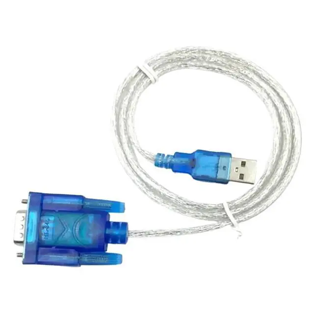 Alt view image 3 of 6 - 80cm USB 2.0 to Serial RS-232 DB9 9Pin Chipset Support Adapter RS232 ch340 Cable Converter