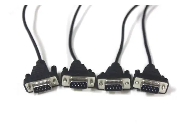 Alt view image 2 of 3 - USB to 4-Port RS-232 Converter (F&T>D*I Chip) V2.0 to DB9 RS232 Serial Cable Adapter