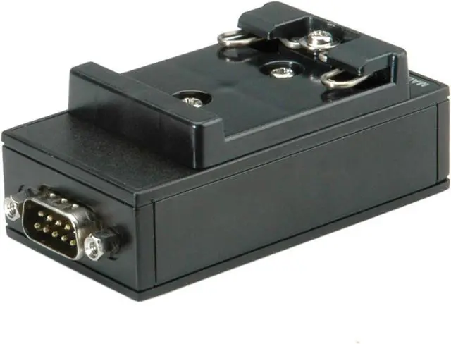 Main image of Roline USB 2.0 to RS232 Adapter, for DIN Rail 1 Port - Cable Interface/Gender adapters (for DIN Rail 1 Port, Black, 22.5 x 42.5 x 85 mm)