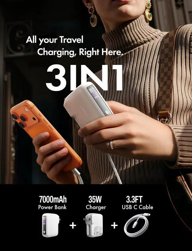 Alt view image 2 of 7 - LISEN Fast Travel Charger USB C Cable 10FT, Chubby 100W USB C to C Fast Charging Cable