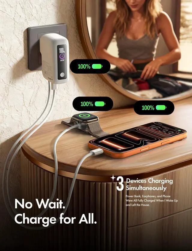 Alt view image 4 of 7 - LISEN Fast Travel Charger USB C Cable 10FT, Chubby 100W USB C to C Fast Charging Cable