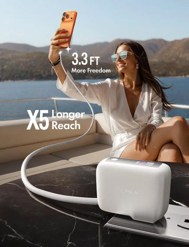 Alt view image 5 of 7 - LISEN Fast Travel Charger USB C Cable 10FT, Chubby 100W USB C to C Fast Charging Cable