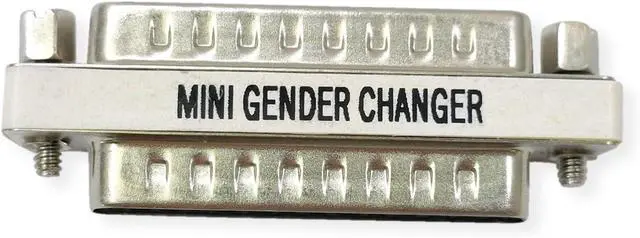 Alt view image 3 of 4 - VALUE Mini Gender Changer 25-Pin Male Plug