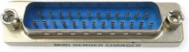 Alt view image 2 of 4 - VALUE Mini Gender Changer 25-Pin Male Plug