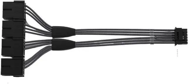 Alt view image 5 of 6 - KUNSR 5.0 GPU Cable 12+4Pin 12VHPWR ATX3.0 Modular Power Supply Cable 16AWG Cable(16 to 3x8Pin B)
