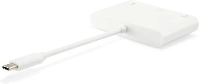 Alt view image 2 of 6 - Equip USB-C St -> VGA-/USB-A-BU PD-Adapter 0.15cm White