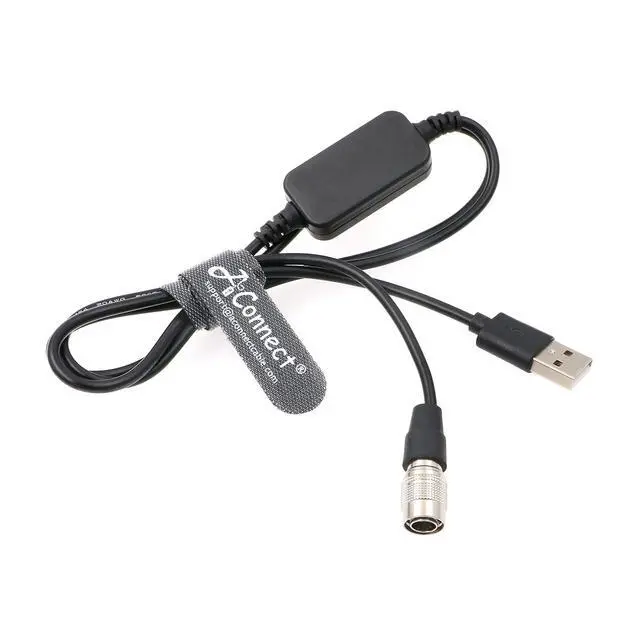 Alt view image 6 of 6 - Hirose-USB-Cable-Zoom-Zaxcom-Sound Devices-Boost DC 12V USB to Hirose 4 Pin Power Cable for Sound Devices 688 633| Zoom F4 F8| Zaxcom 50CM
