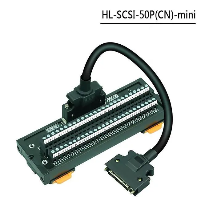 Alt view image 2 of 7 - HL-SCSI-50P SCSI50 50pin Relay Terminals Adapter Board for Servo CN1 ASD-BM-50A for A2/AB 2M(SCSI-mini 3m Cable)
