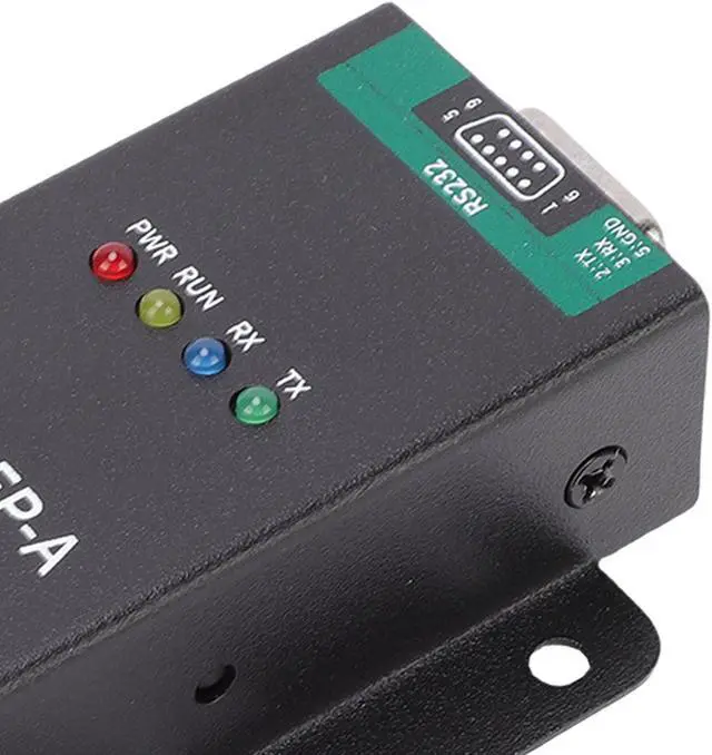 Alt view image 6 of 7 - Fabater Modbus Ethernet Industrial Serial Server Compact Design Bidirectional Data Transmission for Industrial Use Aluminum Alloy