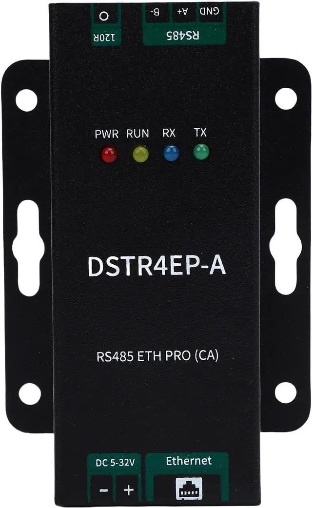 Main image of RS485 to Ethernet Converter, Bidirectional Transparent Transfer Stable Communication Serial Port to Ethernet Module, Industrial Adapter with Aluminum Alloy Housing for