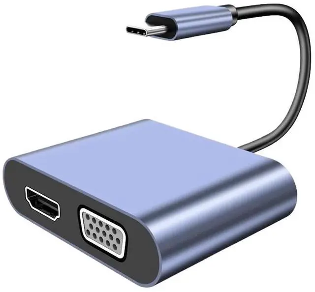 Main image of USB C to V/GA Cord USB3.1 TY>pe to Male Converter Adapter for Chromebook Pixel de*/ll XPS(Red)