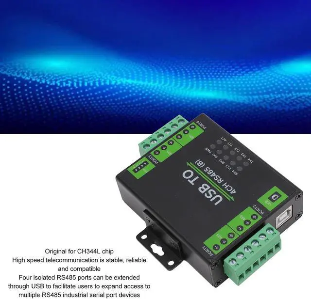 Alt view image 5 of 7 - USB to 4CH RS485 Industrial Grade Isolated Converter Adapter, Installation, Isolation, for OS X, Glass panes 11/10/8.1/8/7