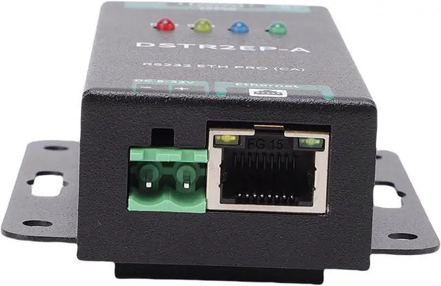 Alt view image 2 of 7 - Fabater Modbus Ethernet Industrial Serial Server Compact Design Bidirectional Data Transmission for Industrial Use Aluminum Alloy
