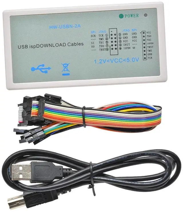 Main image of USB ISP Programming Cable for Lattice CPLD FPGA HW-USBN-2A - Compatible with, isplever, Lattice Programmer - Windows 10/8/7/XP/2K Support