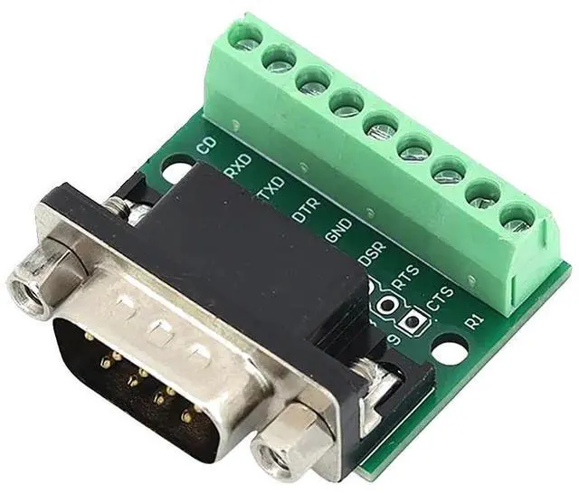 Main image of DB9 Male Female Adapter Signals Terminal Module RS232 RS485 Serial to Terminal 9-Pin 9-Hole C0innector New 2026 Electronic & Accessories
