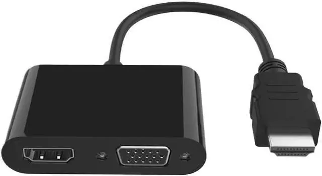 Main image of 1080P HDMI-Compatible to VGA HDMI-Compatible 2 in 1 Adapter Splitter