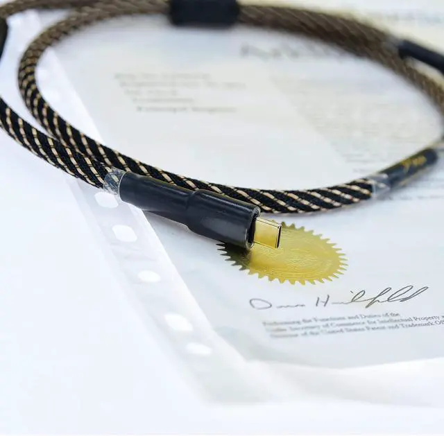 Alt view image 5 of 5 - Arklove 6ft Gold USB Type-C to Type-B Audio Cable for Android Phone, mac, iPad Pro, Xiaomi, Samsung, Air4