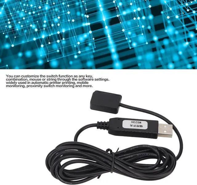 Alt view image 3 of 7 - USB Magnetic Sensor Switch, Customizable Keyboard Mouse String Switch Cable with 0-15mm Effective Distance, for Printer Monitoring