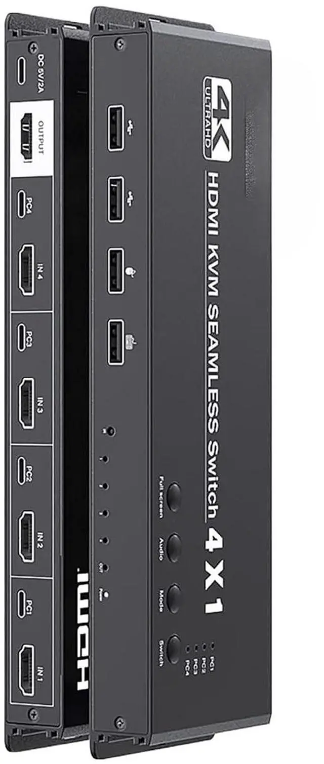 Main image of HDMI 234689 in one Out 4K Multiple Computers Share Keyboard, Mouse, Monitor U Audio and Video(4port KVM Split sync 4K)