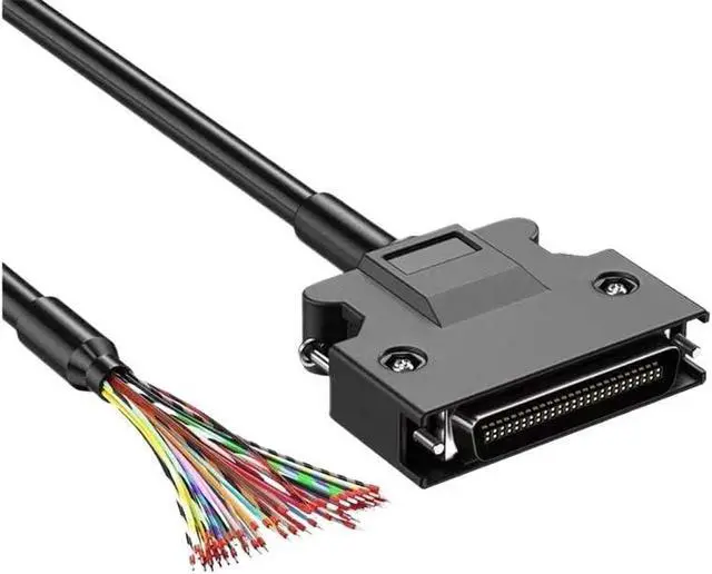 Alt view image 2 of 6 - SCSI Connector Wire with Terminal 14/20/26/36/50Pin MDR Male Servo Receptacles Cable Double-Layer Shielded SCSI Servo Line(CN20P-Screw Style,1M)