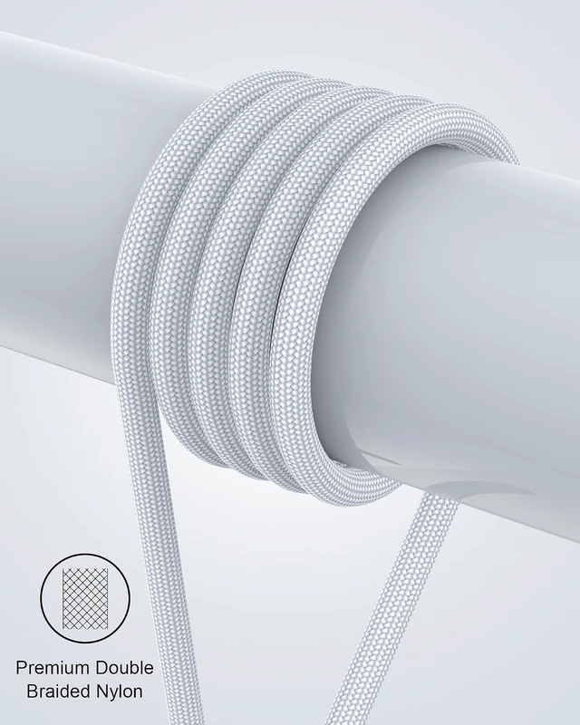 Alt view image 6 of 7 - 3-in-1 Magnetic Charging Cable, 3A Fast Charging (4-Pack, 3.3/3.3/6.6/6.6 ft) Magnetic Phone Charger with USB-C/Micro USB Connector Tips, 5 Pack