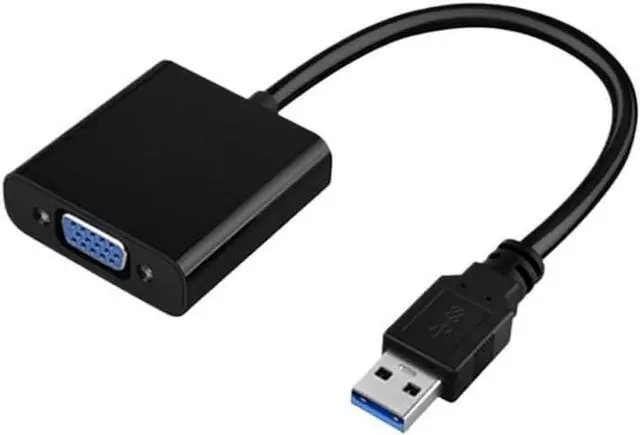 Main image of USB to VGA Converter Projector Conversion Cable USB3.0 to VGA Interface External Graphics Card Expansion Display Screen Data cab(BK)