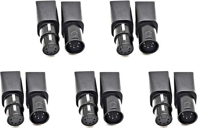 Main image of 5Pair to RJ45 Connector RJ45 Ethernet to 5 Pin XLR Female & Male Adapter for Audio Video