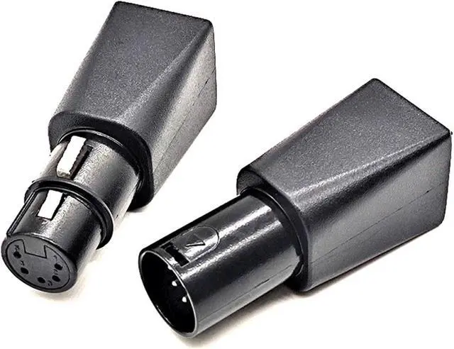 Alt view image 4 of 7 - 5Pair to RJ45 Connector RJ45 Ethernet to 5 Pin XLR Female & Male Adapter for Audio Video