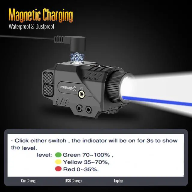 Alt view image 7 of 7 - Defentac Tactical Product, Bundle with Magnetic Charger Cable