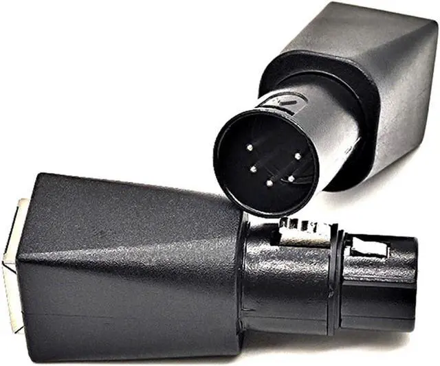 Alt view image 5 of 7 - 5Pair to RJ45 Connector RJ45 Ethernet to 5 Pin XLR Female & Male Adapter for Audio Video