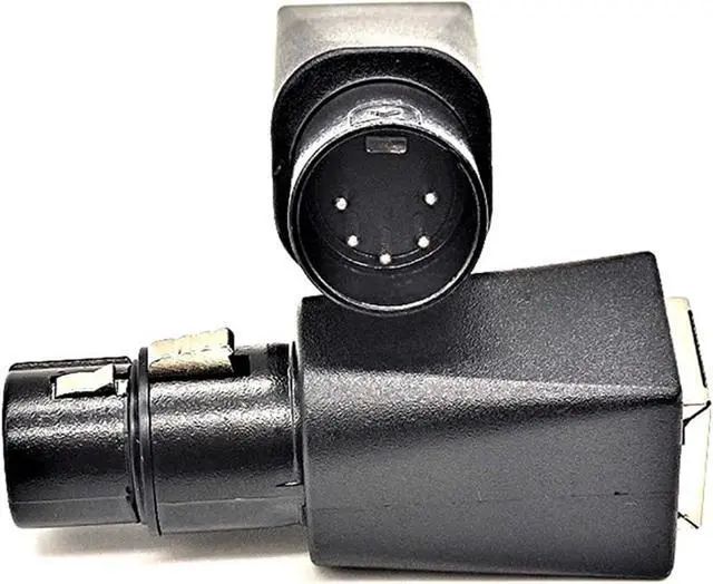 Alt view image 6 of 7 - 5Pair to RJ45 Connector RJ45 Ethernet to 5 Pin XLR Female & Male Adapter for Audio Video
