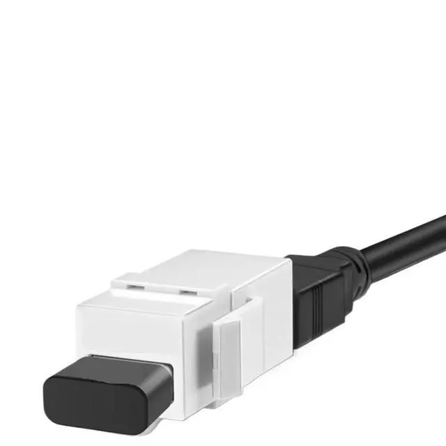 Alt view image 5 of 6 - 5-1PCS USB 3.0 Keystone Ja1ck Inserts USB Female to Female Adapter Right Angle Coupler Connector(White 2PCS)