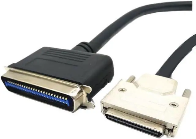 Alt view image 3 of 3 - SCSI CN50 to VHDCI68 Connector Cable CN50 pin Male to VHDCI68 pin Male Data Shield Wire 1.8M