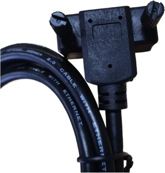 Alt view image 5 of 6 - HDMI Compatible to 90 Degree DVI 24+1 Connection HDMI Compatible to DVI High-Definition Connection Cable 1.2 Meters