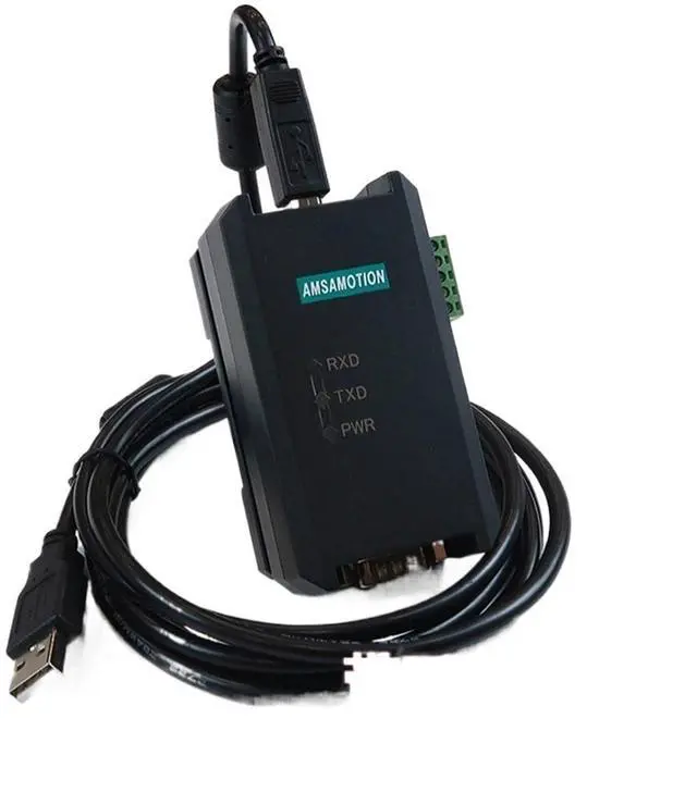 Main image of USB to RS485 RS232 RS422 Signal Industrial Grade Magnetic Isolation Converter 9-pin Serial Cable(Black Gold USB Interface with Base)