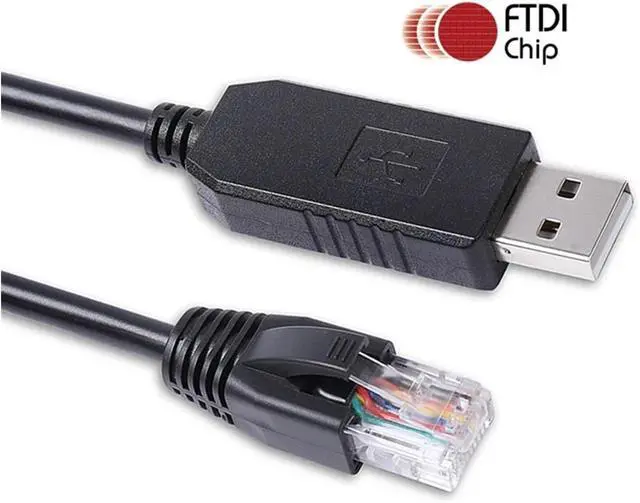 Alt view image 2 of 5 - Voltronic Inverter RS232 PC Communication Cable F/;TD/;1 FT231XS USB RS232 to RJ45 8P8C Cable Compatible with The Monitoring(3m)