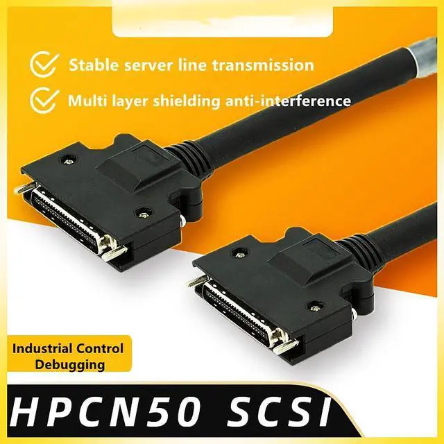 Alt view image 3 of 7 - SCSI 50Pin Male to Male Communication Cable Straight for Mitsubishi Servo Motor (2 Meter)