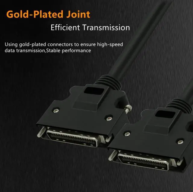 Alt view image 4 of 7 - SCSI 50Pin Male to Male Communication Cable Straight for Mitsubishi Servo Motor (2 Meter)