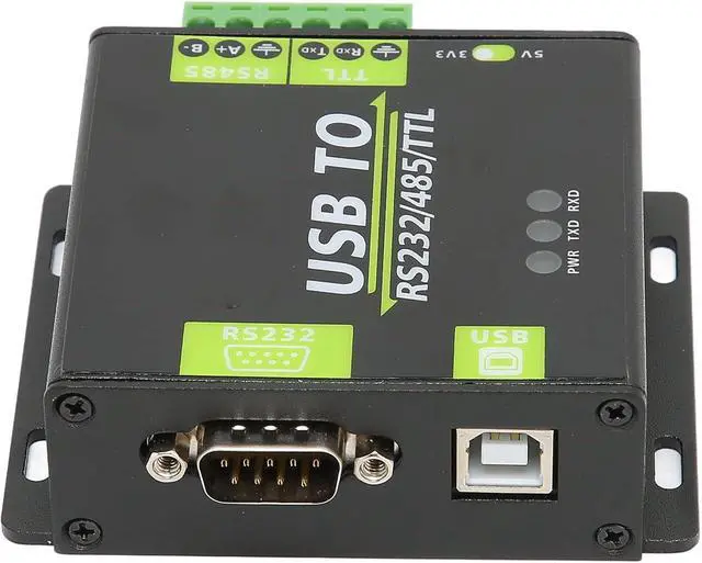 Alt view image 3 of 7 - TANIQIACA USB to RS232/485/TTL Isolation Converter Fast Communication Speed, Strong Anti Interference, Adapter Module with Aluminum Alloy Shell for Industrial Applications