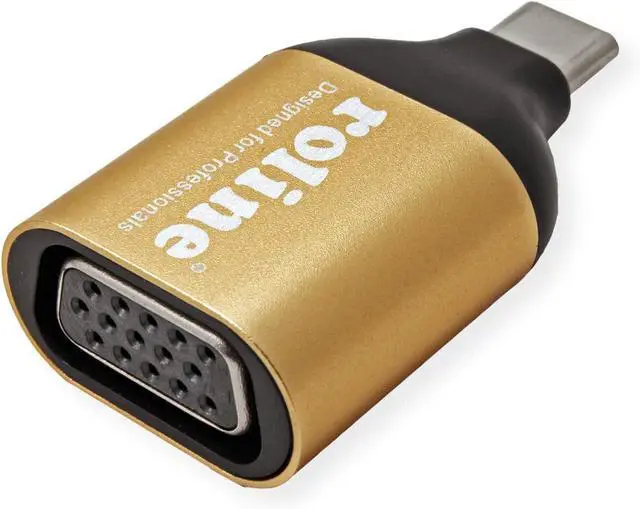 Alt view image 2 of 3 - ROLINE Gold Display Adapter USB Type C - VGA